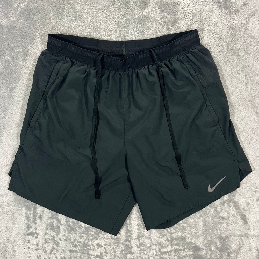 Nike Stride 7" 2 in 1 Running Shorts Mens Medium Black Dri-FIT DM4759 Training